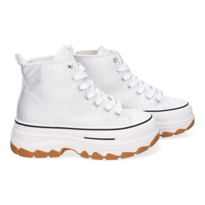 Zapatilla Abotinada de Plataforma para Mujer, Comoda, Estilo Bamba - Imagen 5
