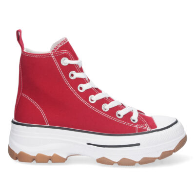 Zapatilla Abotinada de Lona con Cordones - Imagen 2