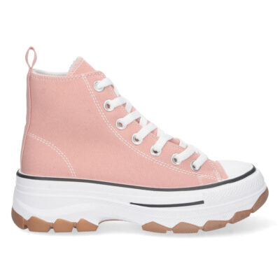 Zapatilla Abotinada de Lona con Cordones - Imagen 2