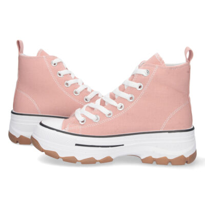 Zapatilla Abotinada de Lona con Cordones - Imagen 5