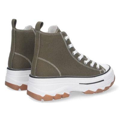 Zapatilla Abotinada de Lona con Cordones - Imagen 4