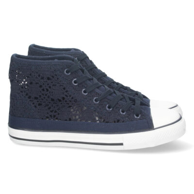 Zapatilla Abotinada Calada con Cordones