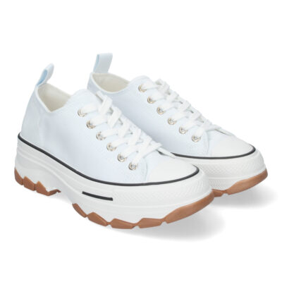Zapatilla de Plataforma para Mujer, Comoda, Estilo Bamba