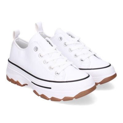 Zapatilla de Plataforma para Mujer, Comoda, Estilo Bamba