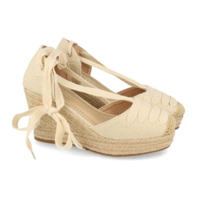 Sandalias Estilo Valenciano con Cuña de Yute
