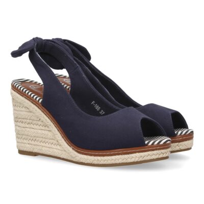 Sandalias de cuña tipo alpargata para mujer, suela comoda y elegante, diseño moderno.