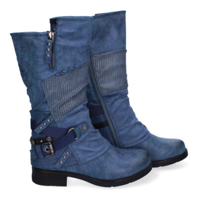 Botas de Mujer Con Detalles de Hebilla y Tiras Decorativas, Diseño Elegante - Imagen 5