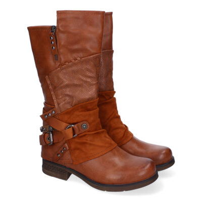 Botas de Mujer Con Detalles de Hebilla y Tiras Decorativas, Diseño Elegante