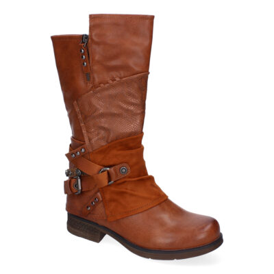 Botas de Mujer Con Detalles de Hebilla y Tiras Decorativas, Diseño Elegante - Imagen 3