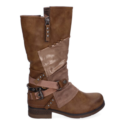 Botas de Mujer Con Detalles de Hebilla y Tiras Decorativas, Diseño Elegante - Imagen 2