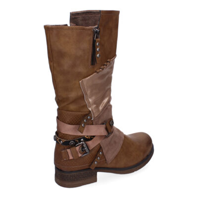 Botas de Mujer Con Detalles de Hebilla y Tiras Decorativas, Diseño Elegante - Imagen 3