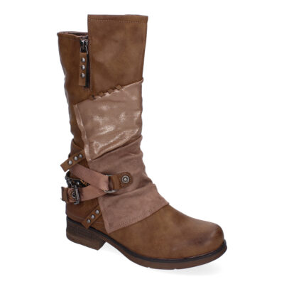 Botas de Mujer Con Detalles de Hebilla y Tiras Decorativas, Diseño Elegante - Imagen 4