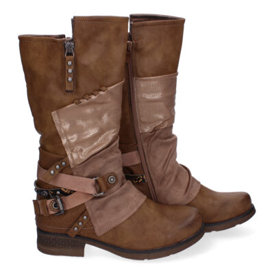 Botas de Mujer Con Detalles de Hebilla y Tiras Decorativas, Diseño Elegante - Imagen 5