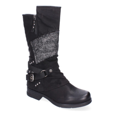 Botas de Mujer Con Detalles de Hebilla y Tiras Decorativas, Diseño Elegante - Imagen 3