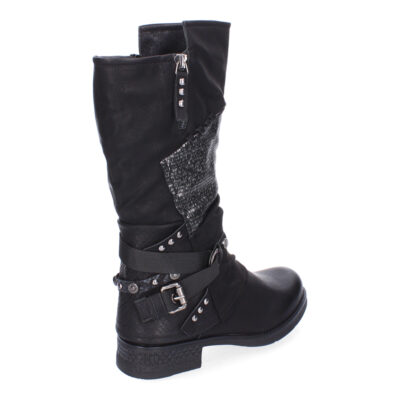 Botas de Mujer Con Detalles de Hebilla y Tiras Decorativas, Diseño Elegante - Imagen 4