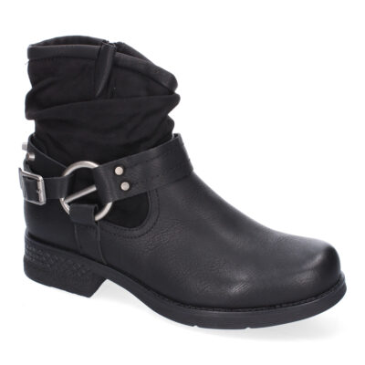 Botín para Mujer, Estilo Biker, Comodo y Elegante, Correa con Hebilla - Imagen 3