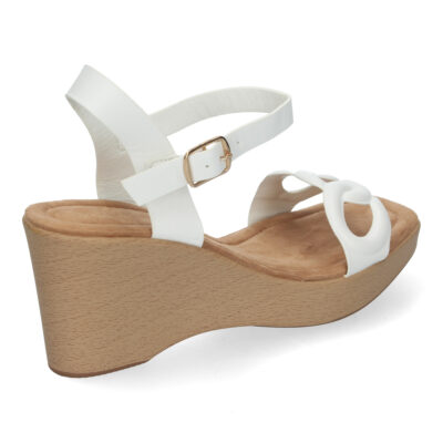 Sandalias de Mujer Elegantes con Tacón Cuña, Diseño Moderno con Lazos - Imagen 4