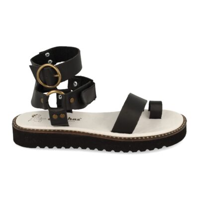 Sandalia Plana de Estilo Rockero