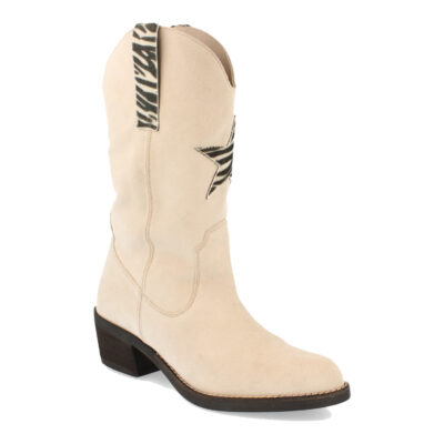 Bota con Tacón Echa de Piel y Cremallera - Imagen 2