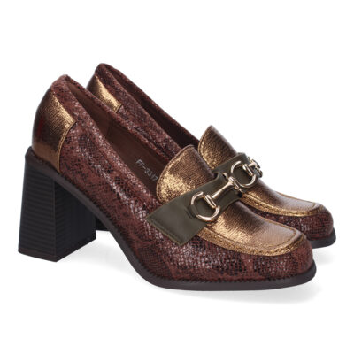 Mocasin de Tacon para Mujer, Comodo y Elegante, Diseño Moderno