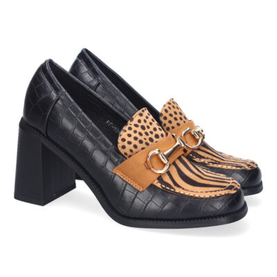 Mocasin de Tacon para Mujer, Comodo y Elegante, Diseño Moderno