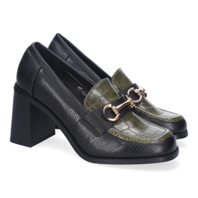 Mocasin de Tacon para Mujer, Comodo y Elegante, Diseño Moderno