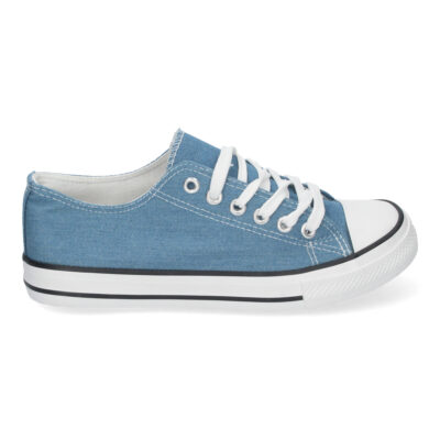 Zapatilla Plana de Lona con Cordones - Imagen 2