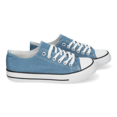 Zapatilla Plana de Lona con Cordones - Imagen 5
