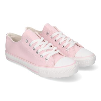 Zapatilla Plana de Mujer, Comoda, con Material de Lona