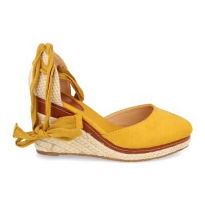 Sandalias de Estilo Valenciana con Cuña de Yute
