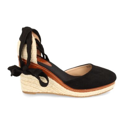 Sandalias de Estilo Valenciana con Cuña de Yute