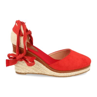Sandalias de Estilo Valenciana con Cuña de Yute