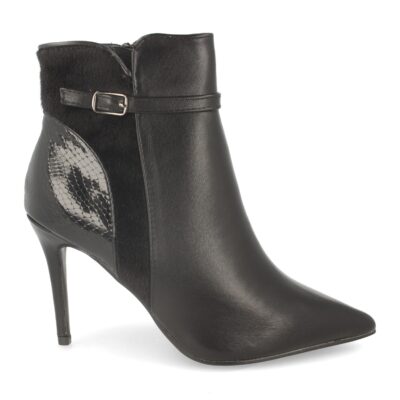 Botin de Mujer con Tacon de Aguja y Pelo