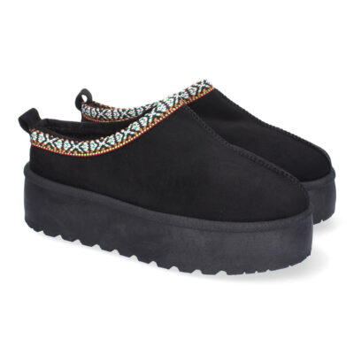 Zapatillas para Mujer de Plataforma, Bordadas, Diseño Moderno, Calidas