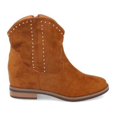 Botin Plano para Mujer con Tachuelas en la Caña