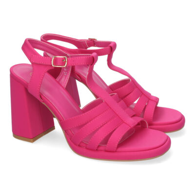 Sandalias Elegantes de Tacón Alto, con Adorno de Correas