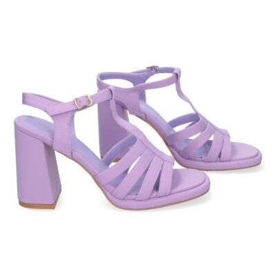 Sandalias Elegantes de Tacón Alto, con Adorno de Correas - Imagen 3