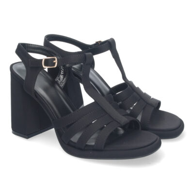 Sandalias Elegantes de Tacón Alto, con Adorno de Correas