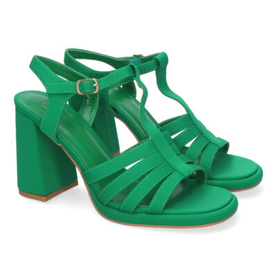 Sandalias Elegantes de Tacón Alto, con Adorno de Correas