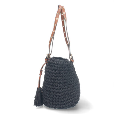 Bolso de Hombro Rafia y Cremallera - Imagen 2