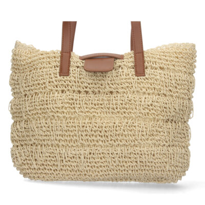 Bolso de Hombro Rafia y Cremallera - Imagen 3