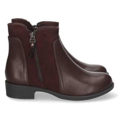 Botin de Tacon Bajo con Cremallera