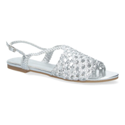 Sandalias Planas para Mujer, comodas con Pala abierta trenzada - Imagen 3