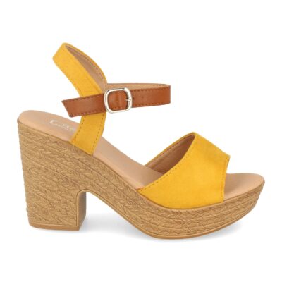 Sandalia de Tacón Estilo Ankle Strap y Hebilla