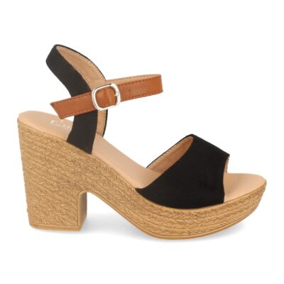 Sandalia de Tacón Estilo Ankle Strap y Hebilla
