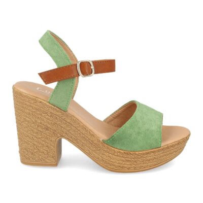 Sandalia de Tacón Estilo Ankle Strap y Hebilla