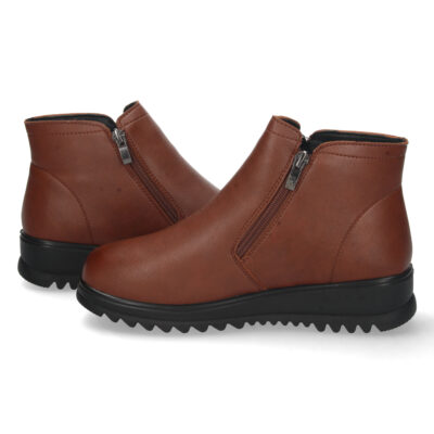 Botin Plano Estampado Liso y Cremallera - Imagen 5