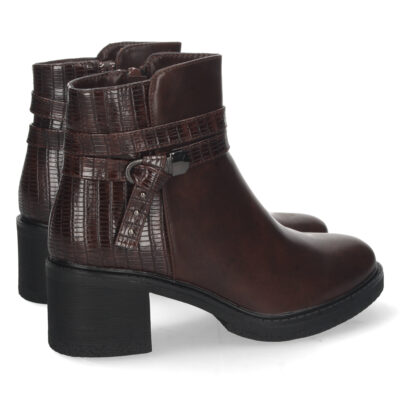 Botin de Tacon con Estampado y Cremallera - Imagen 4