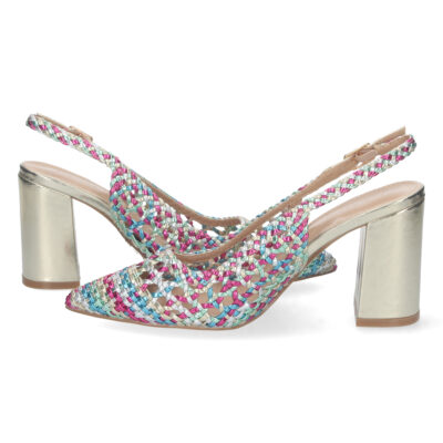 Zapato de Tacon Entrelazado con Hebilla - Imagen 5