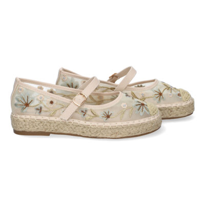 Bailarina Estilo Apargata con Yute para Mujer, Diseño Moderno Floral, Comodo y Elegante - Imagen 5